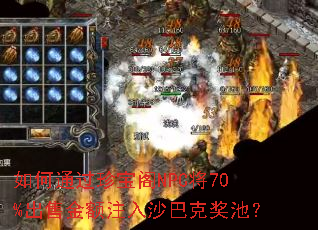 ���ͨ���䱦��NPC��70%���۽��ע��ɳ�Ϳ˽��أ�