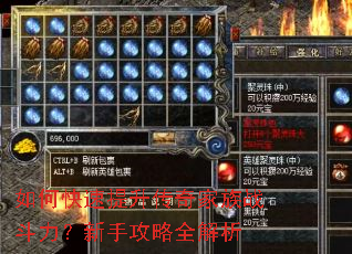 如何快速提升传奇家族战斗力?新手攻略全解析 如何快速提升传奇家族战斗力?新手攻略全解析