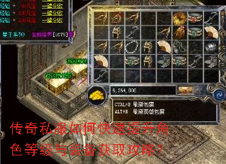 传奇私服如何快速提升角色等级与装备获取攻略? 传奇私服如何快速提升角色等级与装备获取攻略?