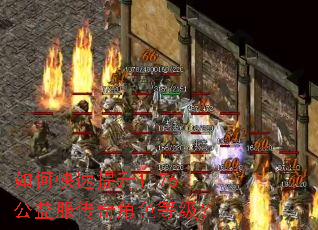 如何快速提升1.76公益服传奇角色等级? 如何快速提升1.76公益服传奇角色等级?