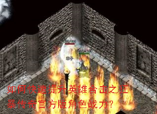 如何快速提升英雄合击之狂暴传奇官方版角色战力? 如何快速提升英雄合击之狂暴传奇官方版角色战力?