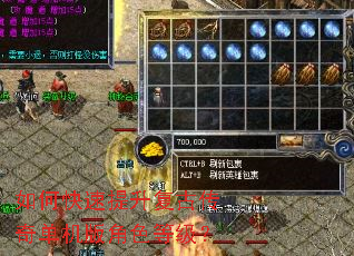 如何快速提升复古传奇单机版角色等级? 如何快速提升复古传奇单机版角色等级?